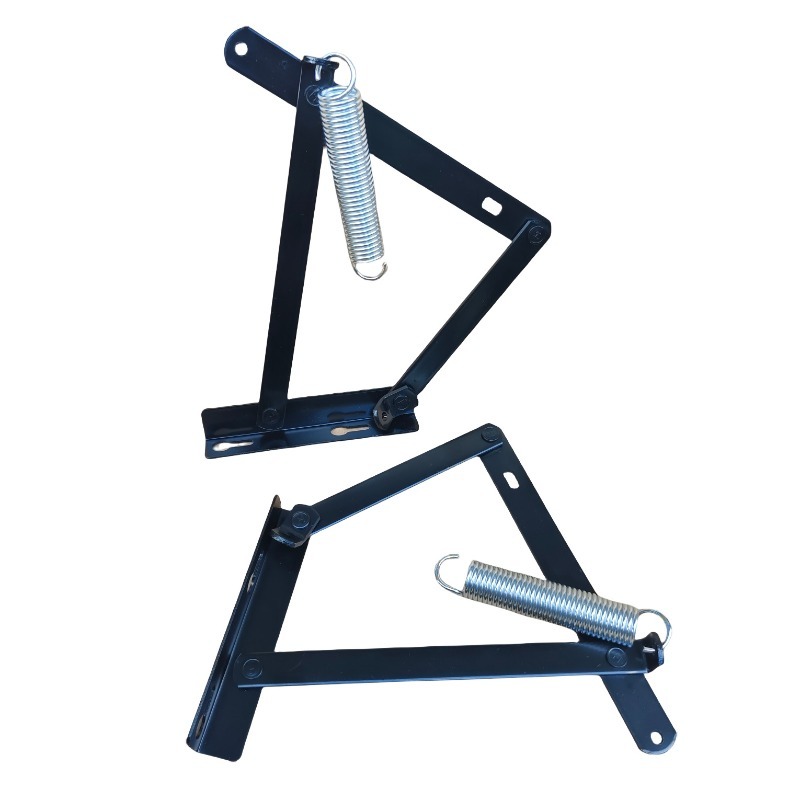 Furniture Hardware For Bed - บานพับสปริงรูปสามเหลี่ยม, บานพับกล่องโซฟาเบดแบบเรียบง่าย, บานพับเก็บของอเนกประสงค์สำหรับเฟอร์นิเจอร์แบบหนาพิเศษ ทนทานต่อการสึกหรอ
