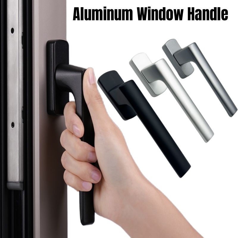 Furniture Hardware Fitting - มือจับอลูมิเนียมอัลลอยด์แบบแบนด้านนอก ซ้ายและขวา สำหรับประตูหน้าต่างแบบ Thermal Break อุปกรณ์ฮาร์ดแวร์อาคาร