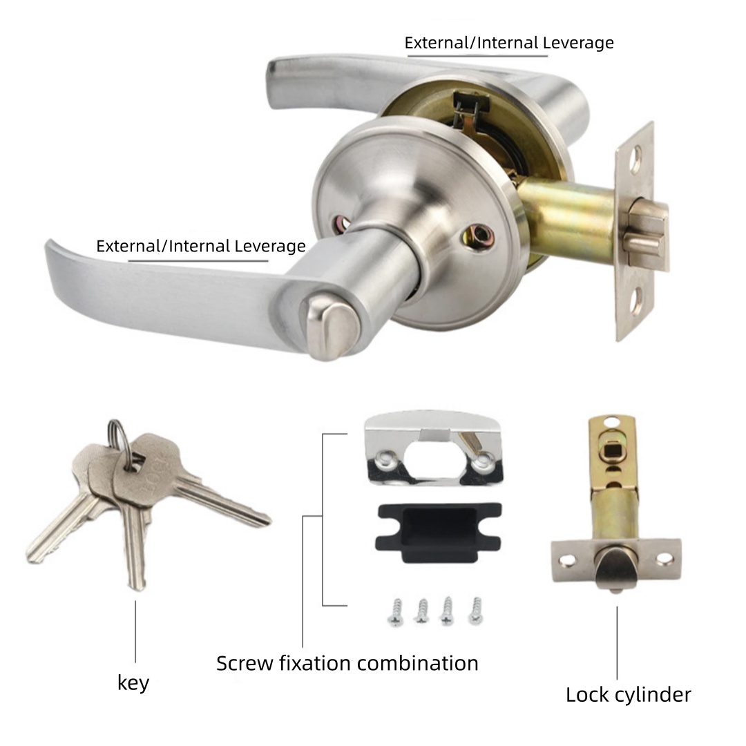 Furniture Sliding Door Hardware - กุญแจล็อคประตูบ้านทรงกลม สำหรับประตูบานเลื่อน ประตูทางเข้า พร้อมระบบความปลอดภัย สำหรับห้องนอน ห้องนั่งเล่น