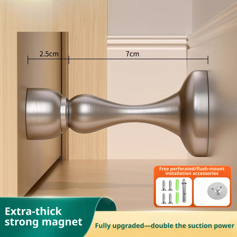 Magnetic Catch Door - ที่กั้นประตูสแตนเลสแบบทนทาน, ตัวกั้นประตูแม่เหล็กแรงสูงสำหรับห้องนอน, ตัวกั้นประตูที่แข็งแรง