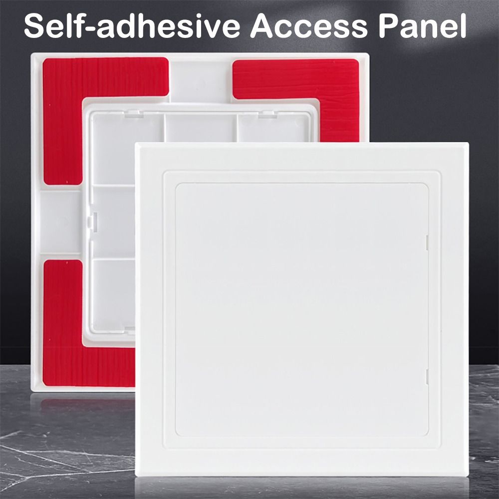 Furniture Hardware Fitting - 1 PC Self-กาวแผงตรวจสอบ ABS เข้าถึงประตูผนังเพดานสีขาว Hatch