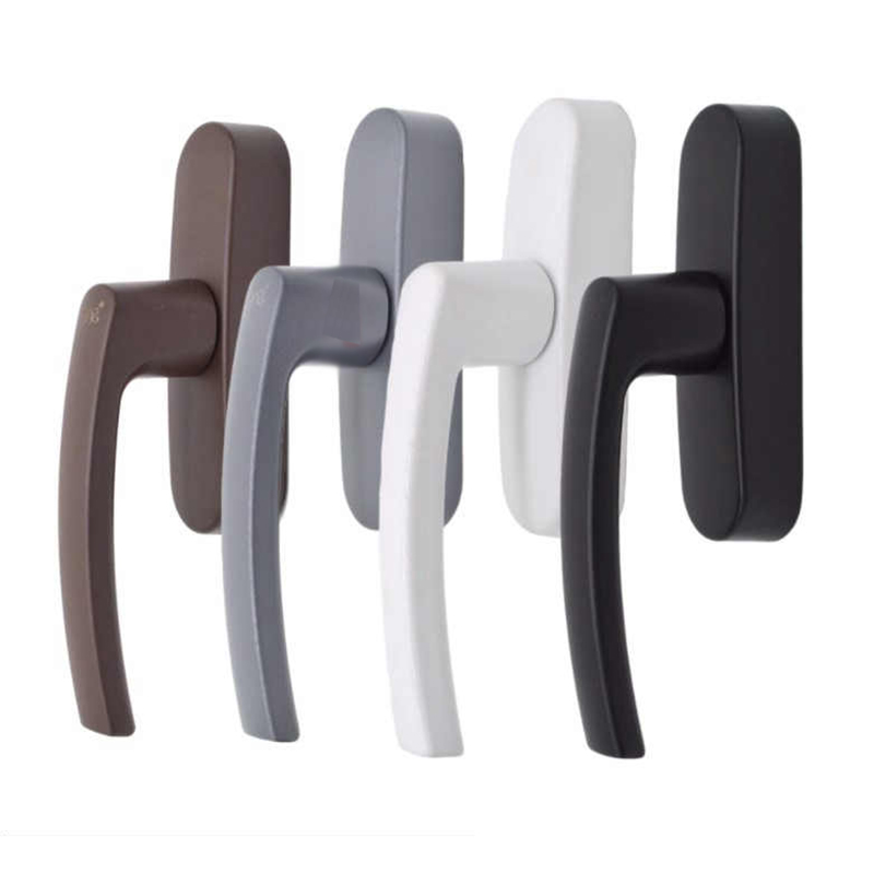 Furniture Hardware Fitting - 1PCS หน้าต่างจับสะพานหักอลูมิเนียมประตู Windows เปิดภายในภายในภายในย้อนกลับจับอุปกรณ์ฮาร์ดแวร์