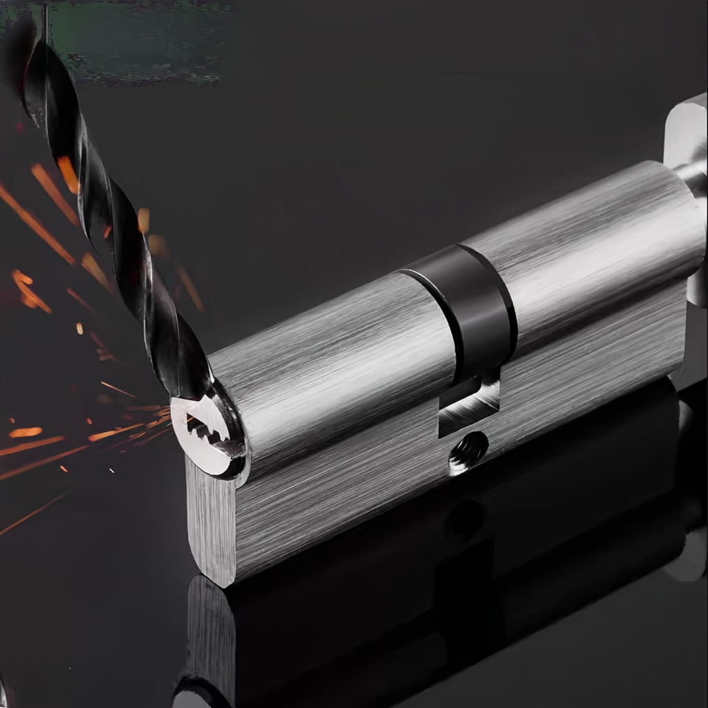 Furniture Sliding Door Hardware - 1 ชิ้น ลูกบิดล็อคมาตรฐานยุโรป 60/70/80/90 มม., ชุดประกอบลูกบิดล็อคพร้อมกุญแจทองเหลือง