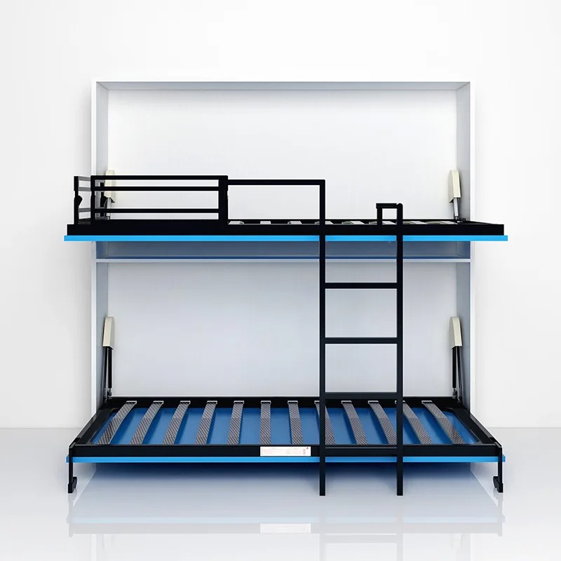 Furniture Hardware For Bed - อุปกรณ์ฮาร์ดแวร์เตียงพับติดผนังสำหรับอพาร์ทเมนต์ขนาดเล็ก เตียงสองชั้นแบบพับได้สำหรับแม่และเด็ก ส่งตรงจาก T