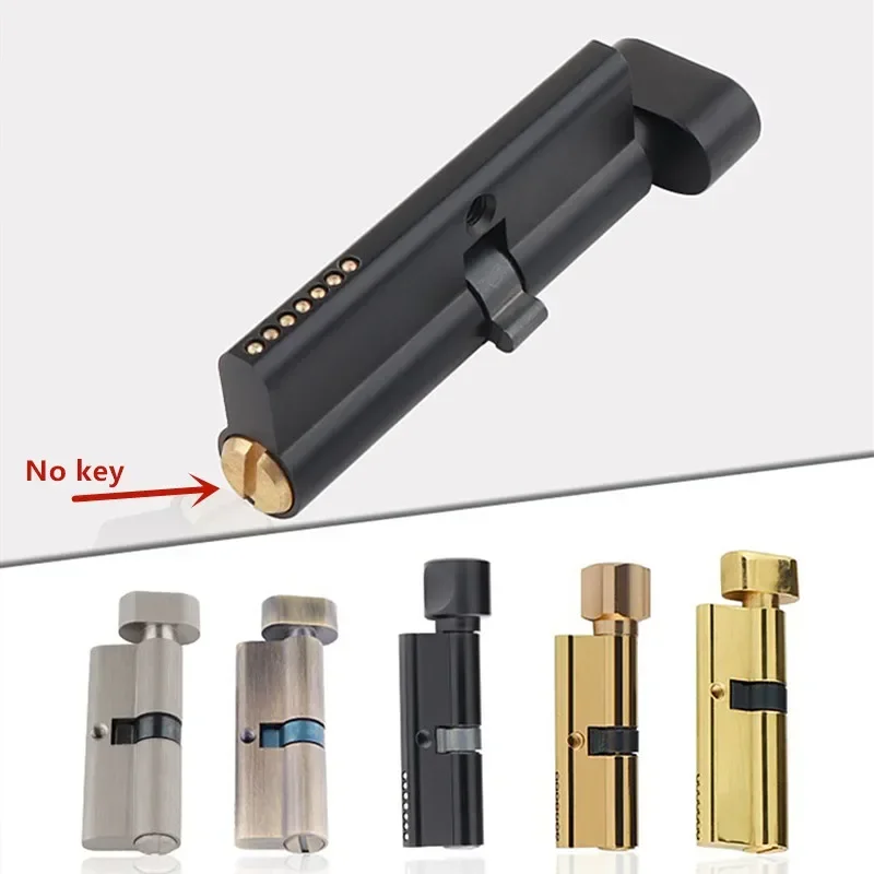 Furniture Hardware Locks - ในร่มไม้ประตูทองเหลือง Keyless ล็อค Core ห้องน้ําประตูล็อคห้องครัวฮาร์ดแวร์เฟอร์นิเจอร์อุปกรณ์เสริม