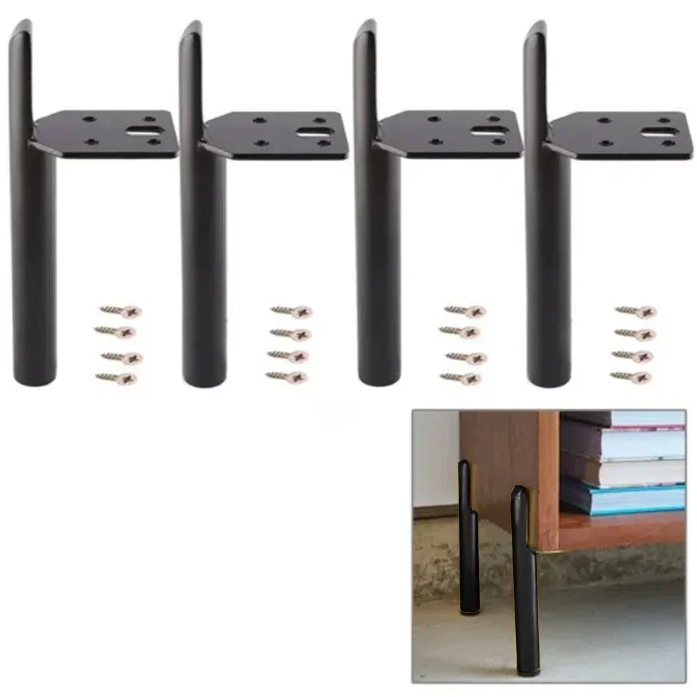 Furniture Hardware Replacement - 4 ชิ้นขาเฟอร์นิเจอร์โลหะปรับโซฟาเท้าฮาร์ดแวร์เตียงโซฟาทีวีตู้ขาตั้งฟุตเปลี่ยนเฟอร์นิเจอร์ฟุต