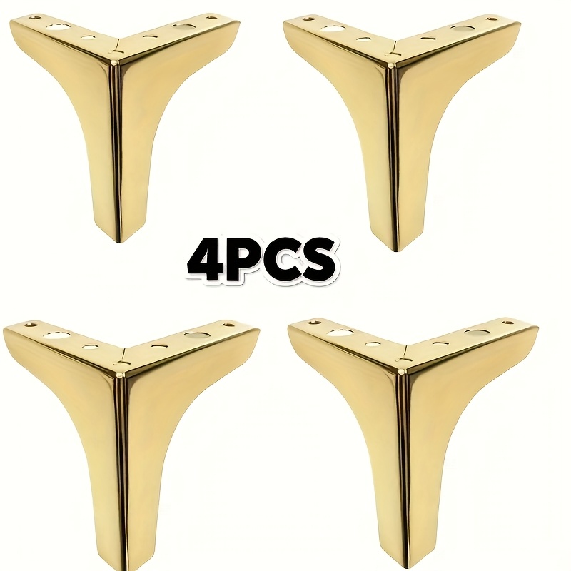 Furniture Hardware Replacement - ขาเฟอร์นิเจอร์โลหะ 4 ชิ้น สำหรับโซฟา ตู้ โต๊ะ