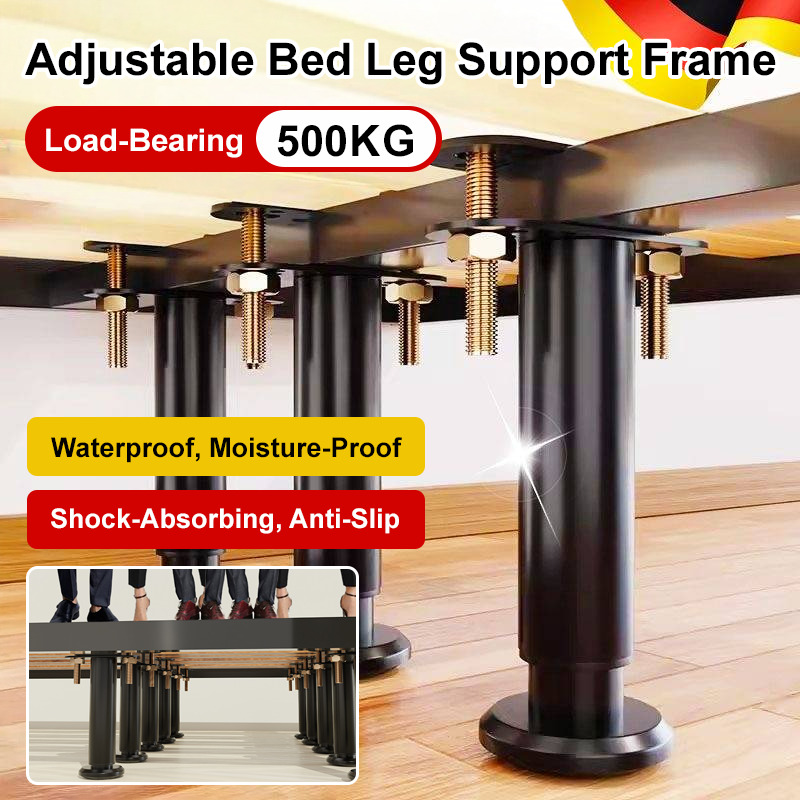 Furniture Hardware For Bed - ขายึดขาเตียงแบบหนาพิเศษ โครงเหล็กแข็งแรงสำหรับเสริมโครงเตียง อุปกรณ์ฮาร์ดแวร์เฟอร์นิเจอร์ เพิ่มความมั่นคงของเตียง ติดตั้งง่าย