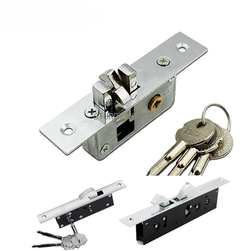 Furniture Sliding Door Hardware - โลหะผสมพินล็อคประตูบานเลื่อนที่มองไม่เห็นตะขอล็อคกรอบประตูกระจกล็อคอุปกรณ์ฮาร์ดแวร์
