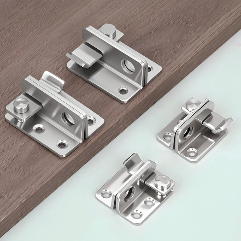 Furniture Sliding Door Hardware - ตัวล็อคประตูแบบใหม่ ตัวล็อคแบบสไลด์ ตัวล็อคนิรภัยสำหรับประตู ตู้เก็บของ กรงสัตว์เลี้ยง สวน