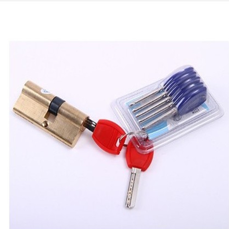 Furniture Hardware Fitting - ประตูฮาร์ดแวร์กระบอกสูบลำเอียงล็อค65-110มม.กระบอก AB Anti-Theft Entrance ประตูทองเหลืองล็อคยาว core