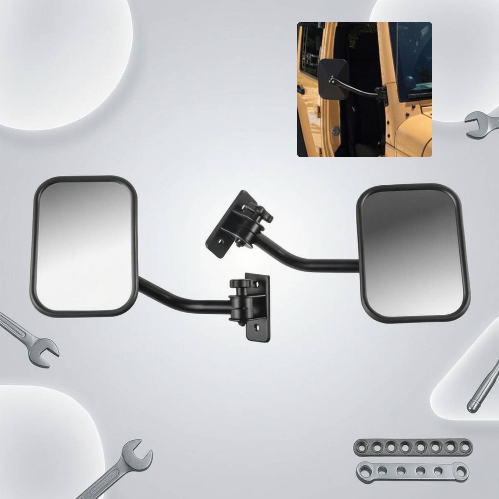 กระจกมองข้างแบบปรับได้สำหรับรถ - Furniture Hardware Fitting บทวิจารณ์และราคา