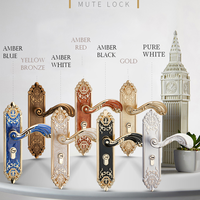 KAK สไตล์ยุโรป Mute ประตูล็อคแ - Furniture Hardware Locks บทวิจารณ์และราคา
