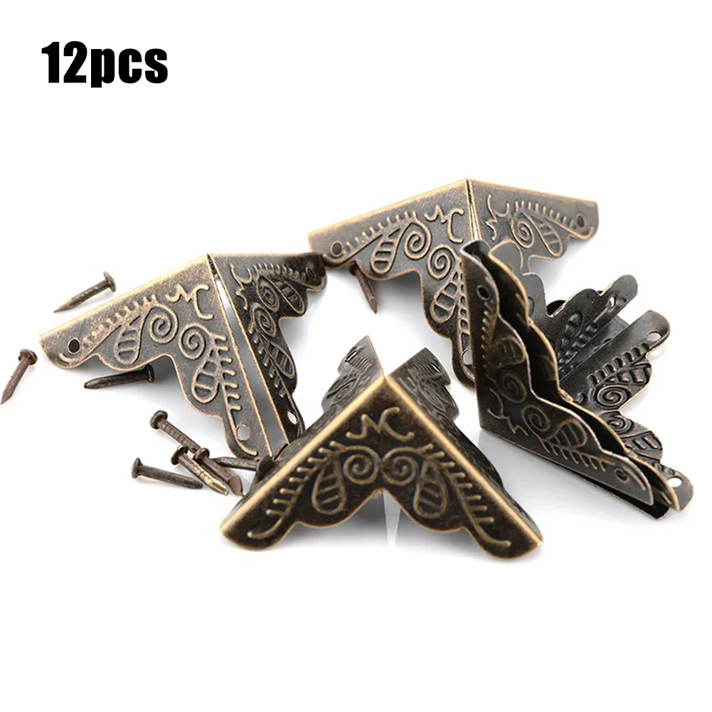 12 ชิ้นโบราณป้องกันมุมเครื่องป - Corner Bracket Angle บทวิจารณ์และราคา