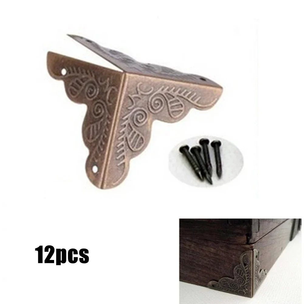 12 ชิ้นโบราณป้องกันมุมเครื่องป - Corner Bracket Angle บทวิจารณ์และราคา