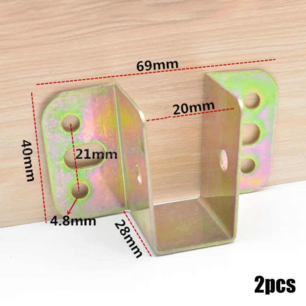 2pcs U รูปโลหะวงเล็บเตียงเตียง - Furniture Hardware For Bed บทวิจารณ์และราคา