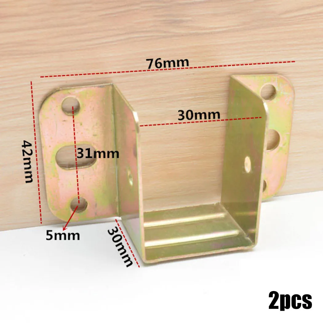 2pcs U รูปโลหะวงเล็บเตียงเตียง - Furniture Hardware For Bed บทวิจารณ์และราคา