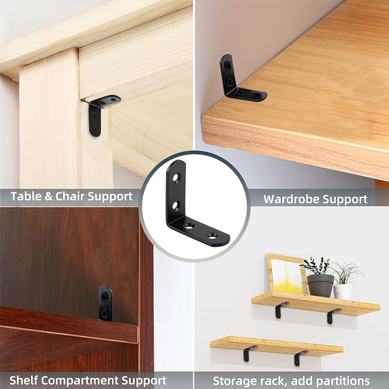 เหล็กฉากยึดมุมสีดำ 6-20 ชิ้น,  - Corner Bracket Angle บทวิจารณ์และราคา