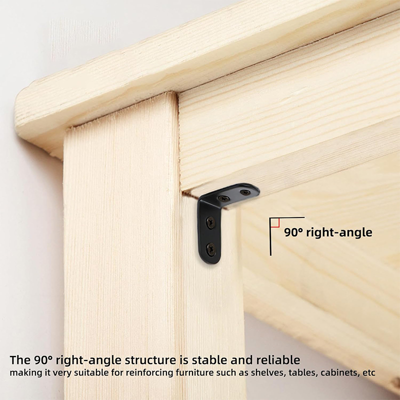 เหล็กฉากยึดมุมสีดำ 6-20 ชิ้น,  - Corner Bracket Angle บทวิจารณ์และราคา