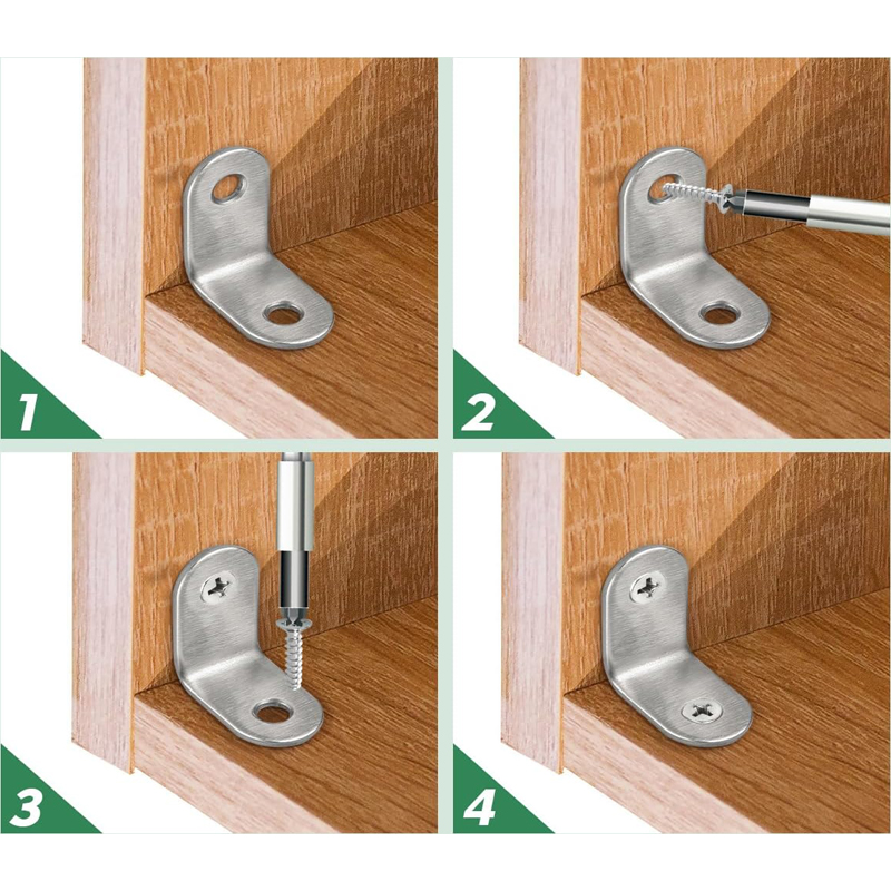 ชุดขายึดมุมสแตนเลส 10/20 ชิ้น  - Corner Bracket Angle บทวิจารณ์และราคา