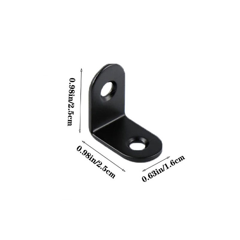 วงเล็บรูปตัว L มุมขวาโลหะสีดํา - Used Furniture Hardware บทวิจารณ์และราคา
