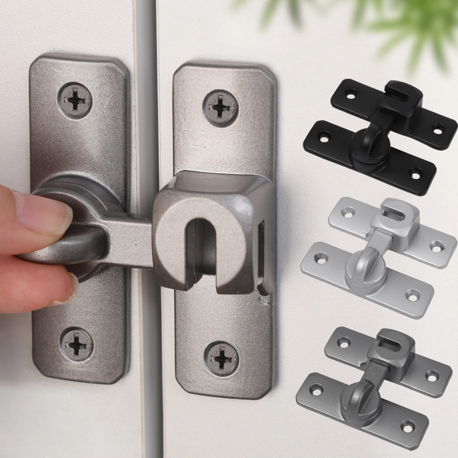 ชุดอุปกรณ์ล็อคสแตนเลส 4/1 ชุด  - Furniture Sliding Door Hardware บทวิจารณ์และราคา