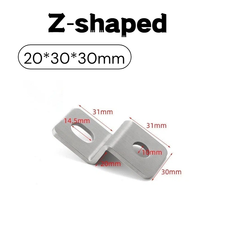 ขาเหล็กยึดมุมรูปตัว Z หนา 3 มม - Corner Bracket Angle บทวิจารณ์และราคา