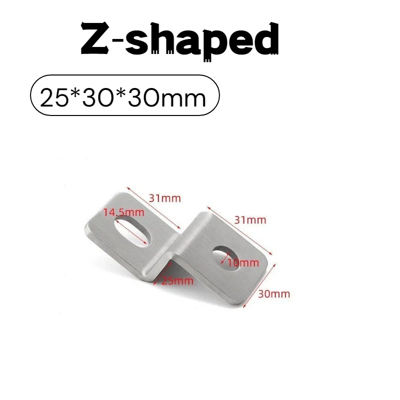 ขาเหล็กยึดมุมรูปตัว Z หนา 3 มม - Corner Bracket Angle บทวิจารณ์และราคา