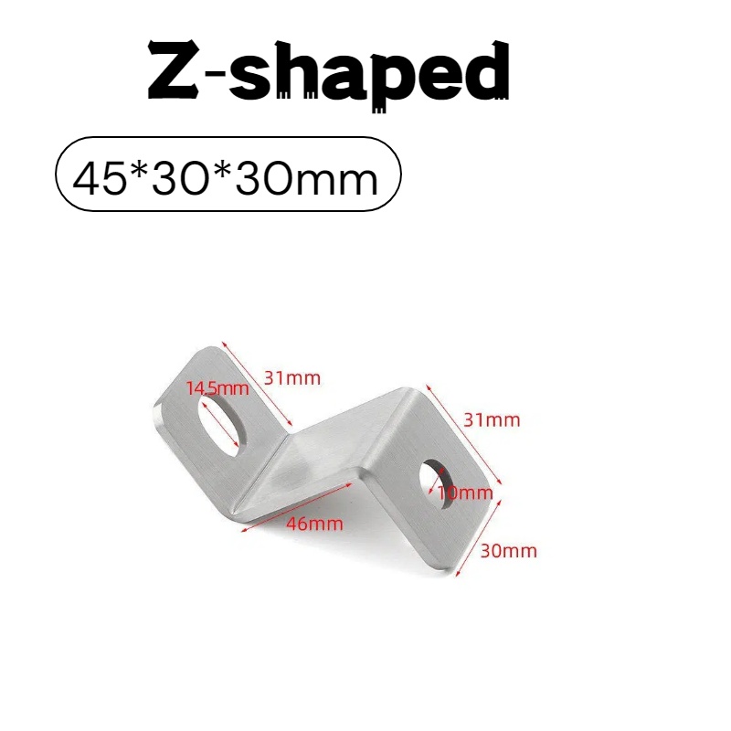 ขาเหล็กยึดมุมรูปตัว Z หนา 3 มม - Corner Bracket Angle บทวิจารณ์และราคา