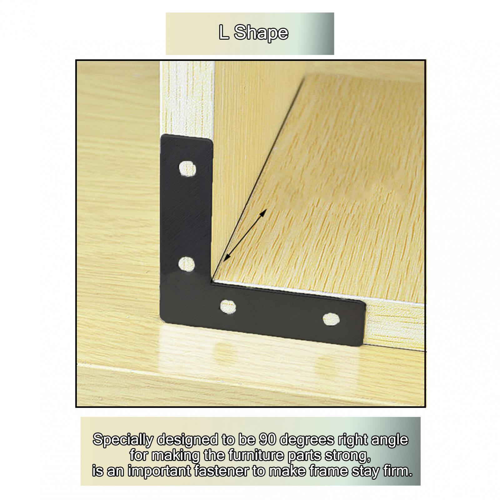 แผ่นเหล็กฉากยึดมุมสีดำ สำหรับร - Corner Bracket Angle บทวิจารณ์และราคา