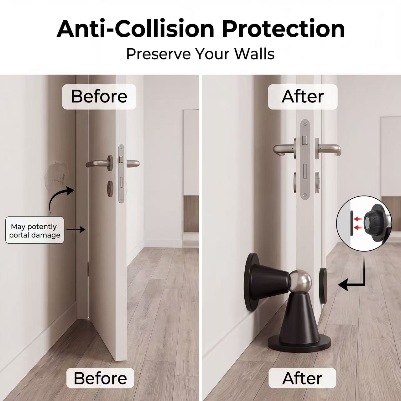 ตัวกั้นประตูแม่เหล็กแบบไม่ต้อง - Magnetic Catch Door บทวิจารณ์และราคา