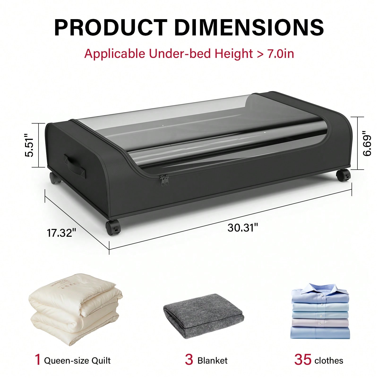 กล่องเก็บของใต้เตียงพร้อมล้อ ฝ - Furniture Hardware For Bed บทวิจารณ์และราคา