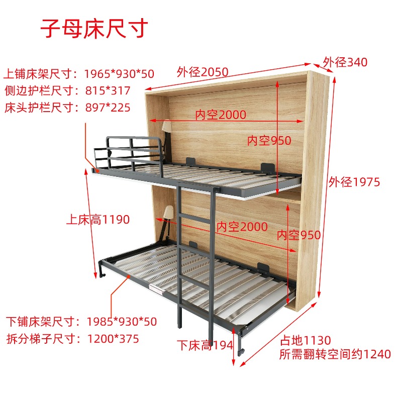 อุปกรณ์ฮาร์ดแวร์เตียงพับติดผนั - Furniture Hardware For Bed บทวิจารณ์และราคา