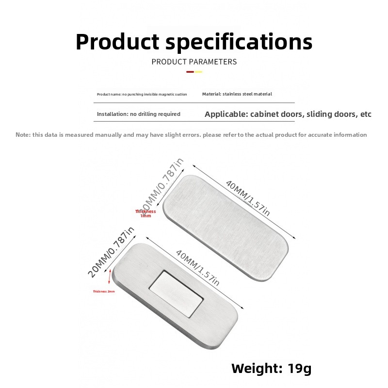 ตัวล็อกประตูตู้แม่เหล็ก สแตนเล - Magnetic Catch Door บทวิจารณ์และราคา