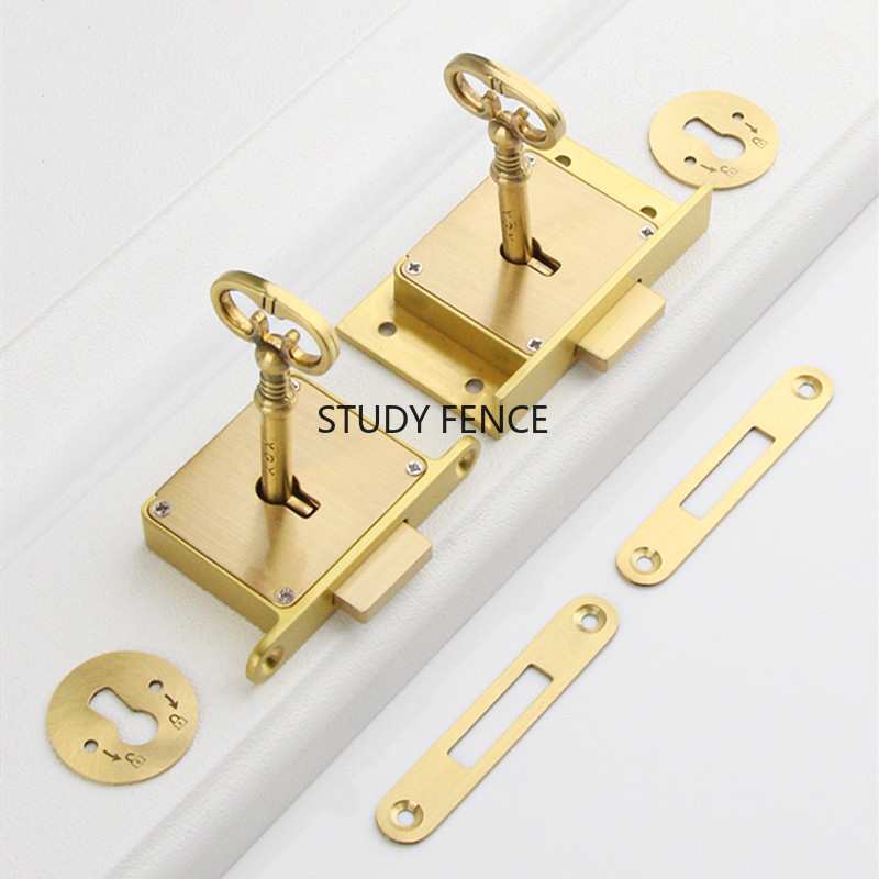 กุญแจล็อคตู้ลิ้นชักโลหะโบราณ 1 - Furniture Hardware Locks บทวิจารณ์และราคา
