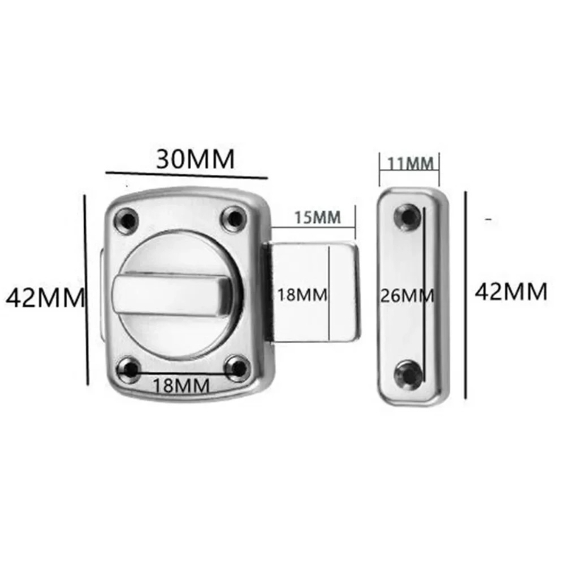 สลักประตูโลหะหล่อป้องกันการโจร - Furniture Sliding Door Hardware บทวิจารณ์และราคา