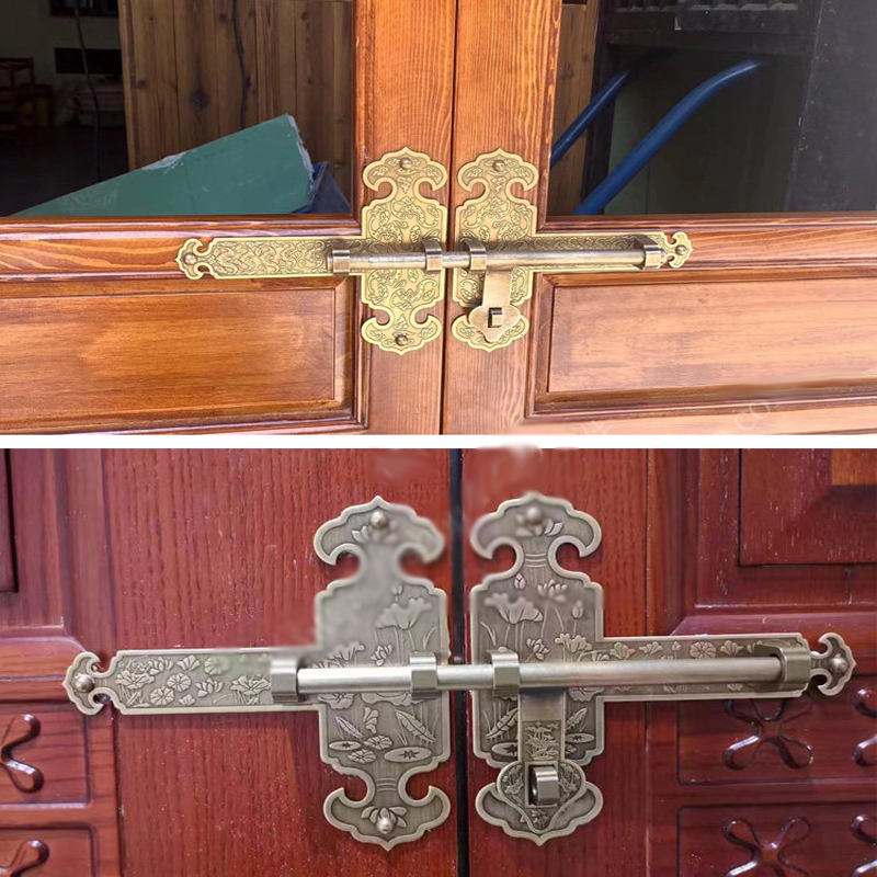 กลอนประตูทองเหลืองโบราณสไตล์จี - Furniture Hardware Fitting บทวิจารณ์และราคา