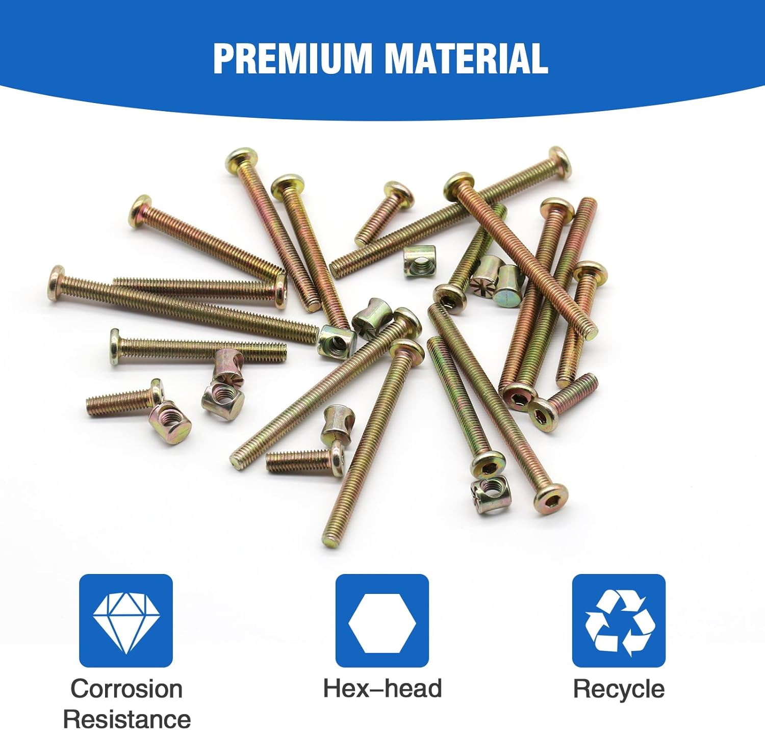 VKKM 25 ชิ้น M6 ชุดสกรูสำหรับเ - Furniture Hardware Replacement บทวิจารณ์และราคา
