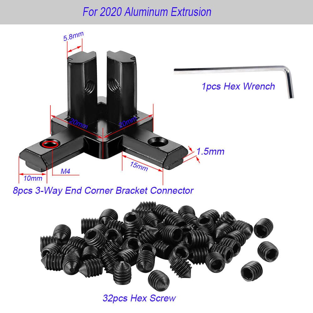 ขายึดมุม 90 องศาอะลูมิเนียม 8  - Corner Bracket Angle บทวิจารณ์และราคา