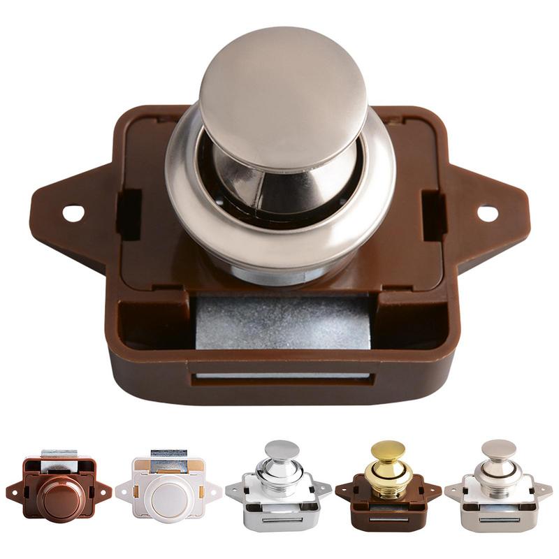 Camper รถ Push ปุ่มสลักล็อค RV - Furniture Hardware Knobs บทวิจารณ์และราคา