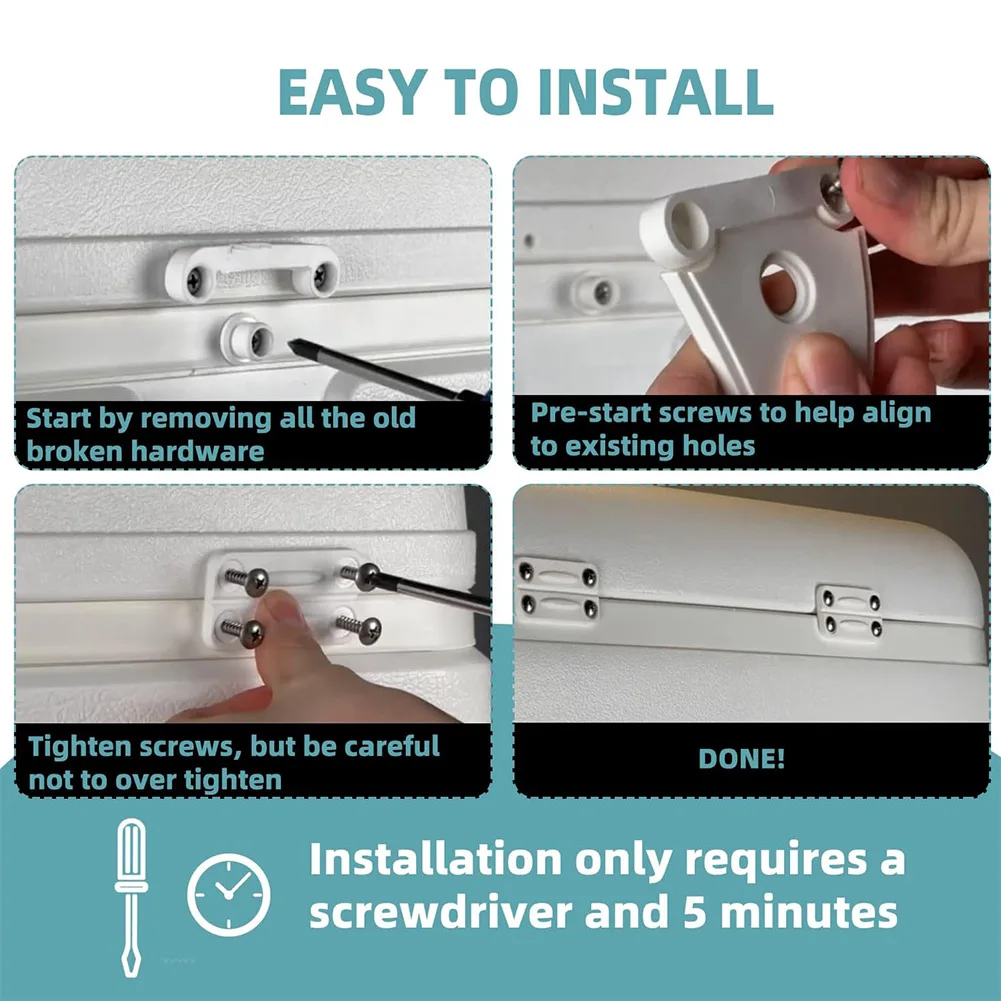 ชุดเปลี่ยนบานพับ 4 ชิ้นและกลอน - Furniture Hardware Replacement บทวิจารณ์และราคา