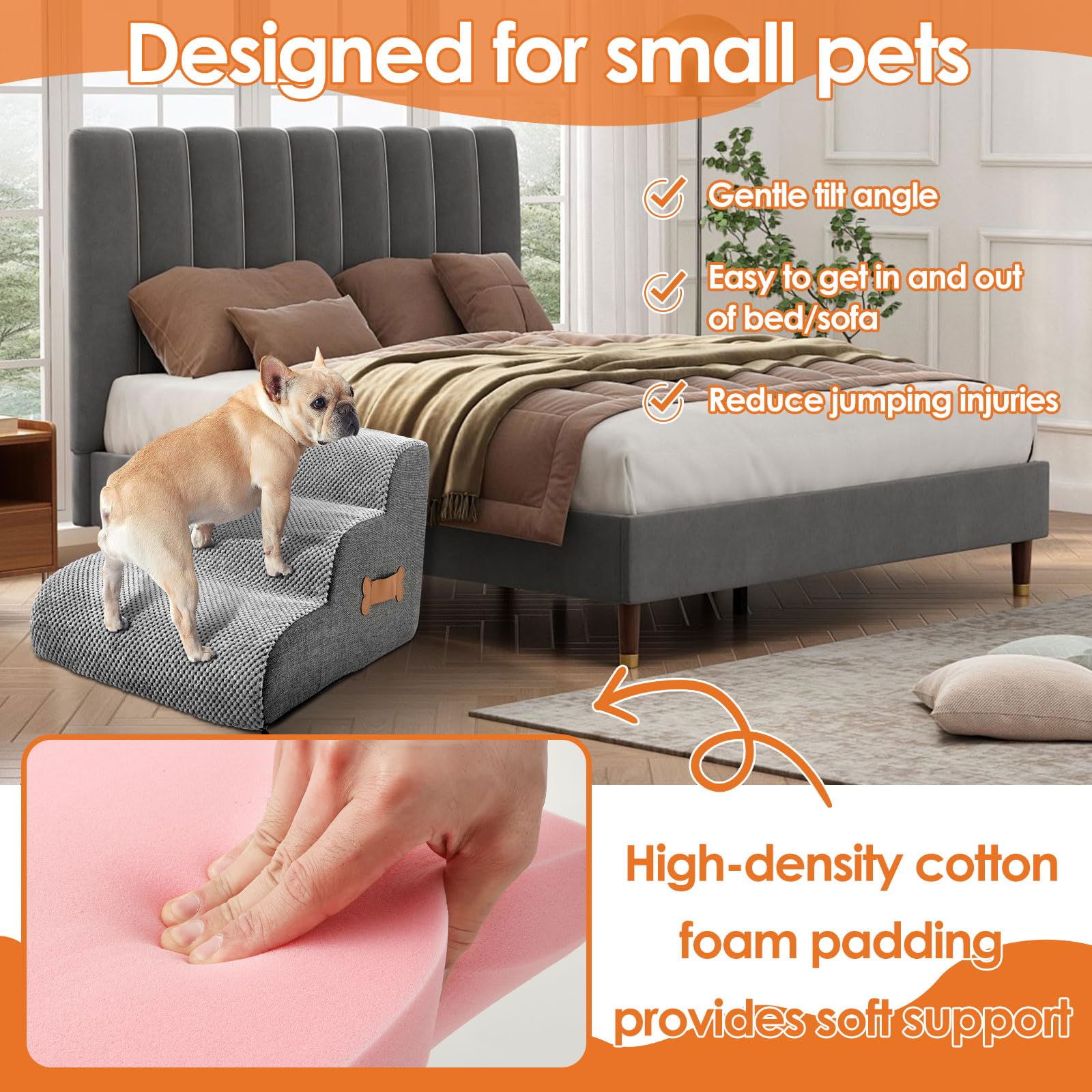 บันไดสำหรับสัตว์เลี้ยง บันไดขึ - Furniture Hardware For Bed บทวิจารณ์และราคา