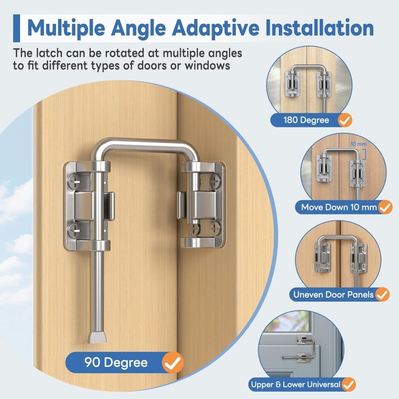 ตัวล็อคประตูบานเลื่อนรูปตัวยูส - Furniture Sliding Door Hardware บทวิจารณ์และราคา