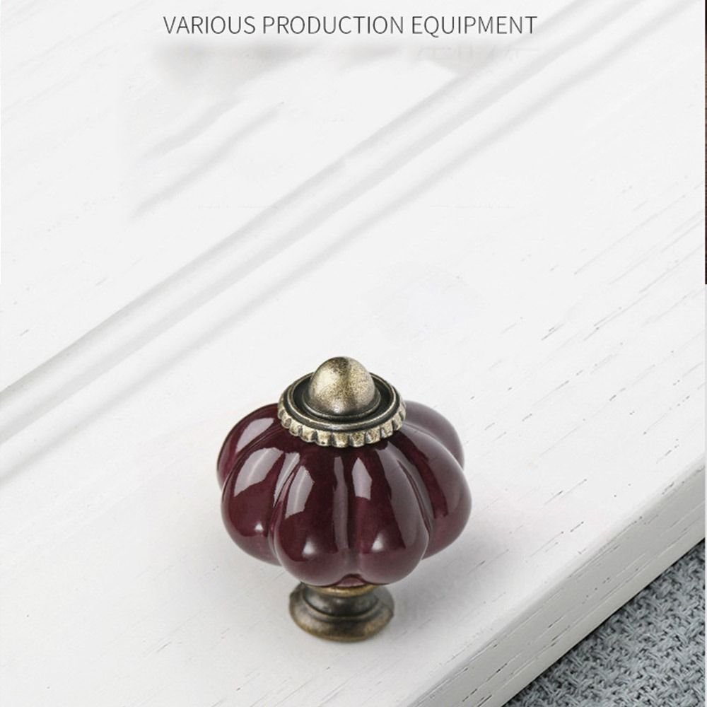 มือจับเซรามิกรูปฟักทองแบบรูเดี - Furniture Hardware Knobs บทวิจารณ์และราคา