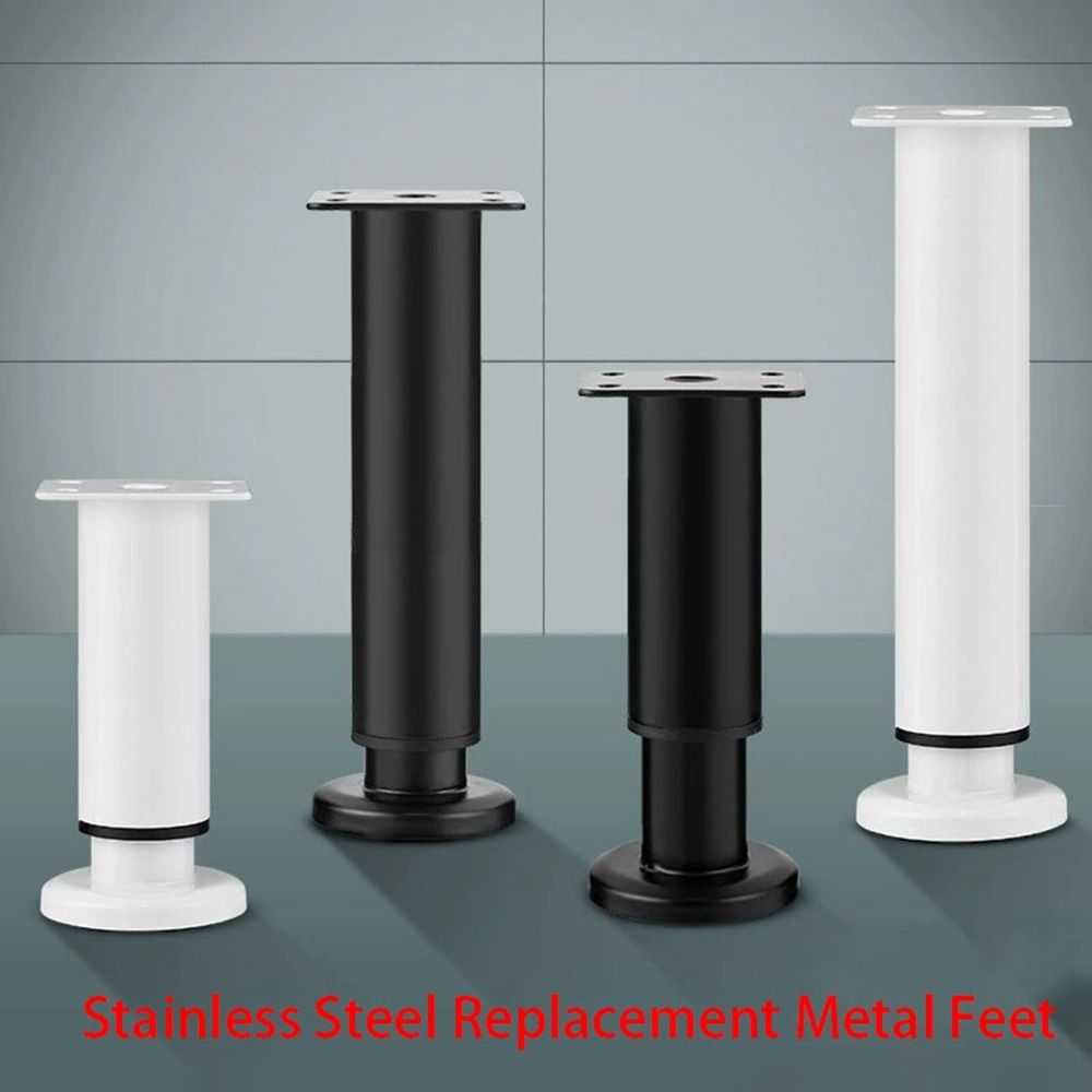 สแตนเลสสตีลฟุตโลหะสีดําสีขาวปร - Furniture Hardware Replacement บทวิจารณ์และราคา