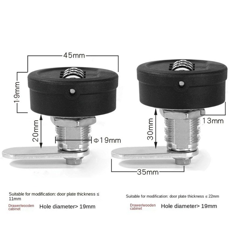 ล็อครหัสผ่านลิ้นชัก 20/30 มม.  - Furniture Hardware Locks บทวิจารณ์และราคา